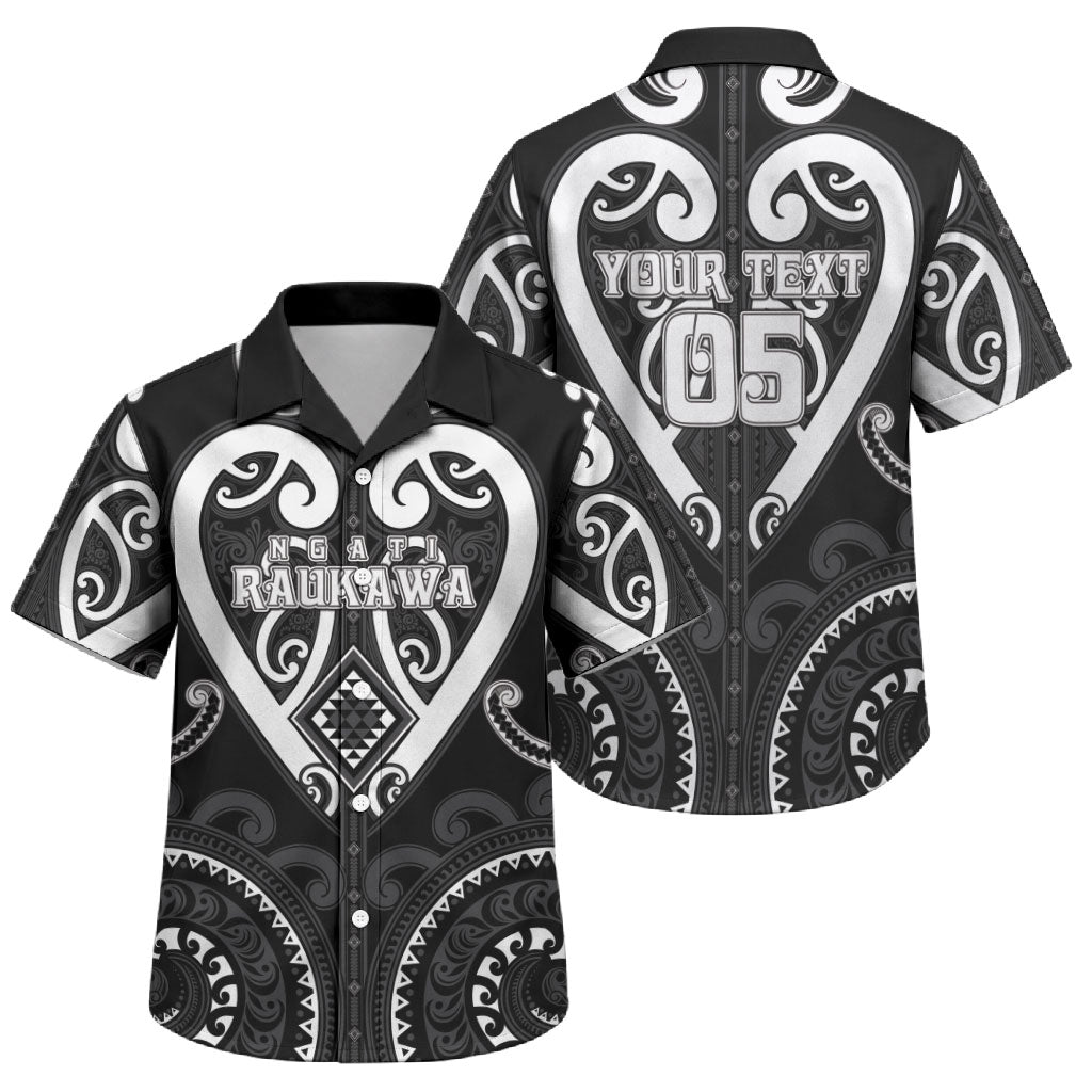 Custom Aotearoa Ngati Raukawa Family Matching Off Shoulder Maxi Dress and Hawaiian Shirt Maori Tribal Pattern