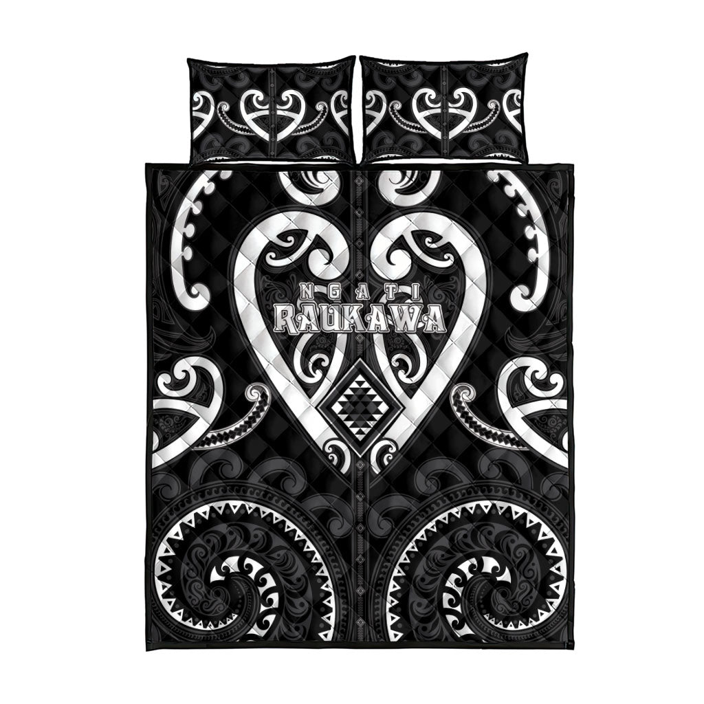 Aotearoa Ngati Raukawa Quilt Bed Set Maori Tribal Pattern
