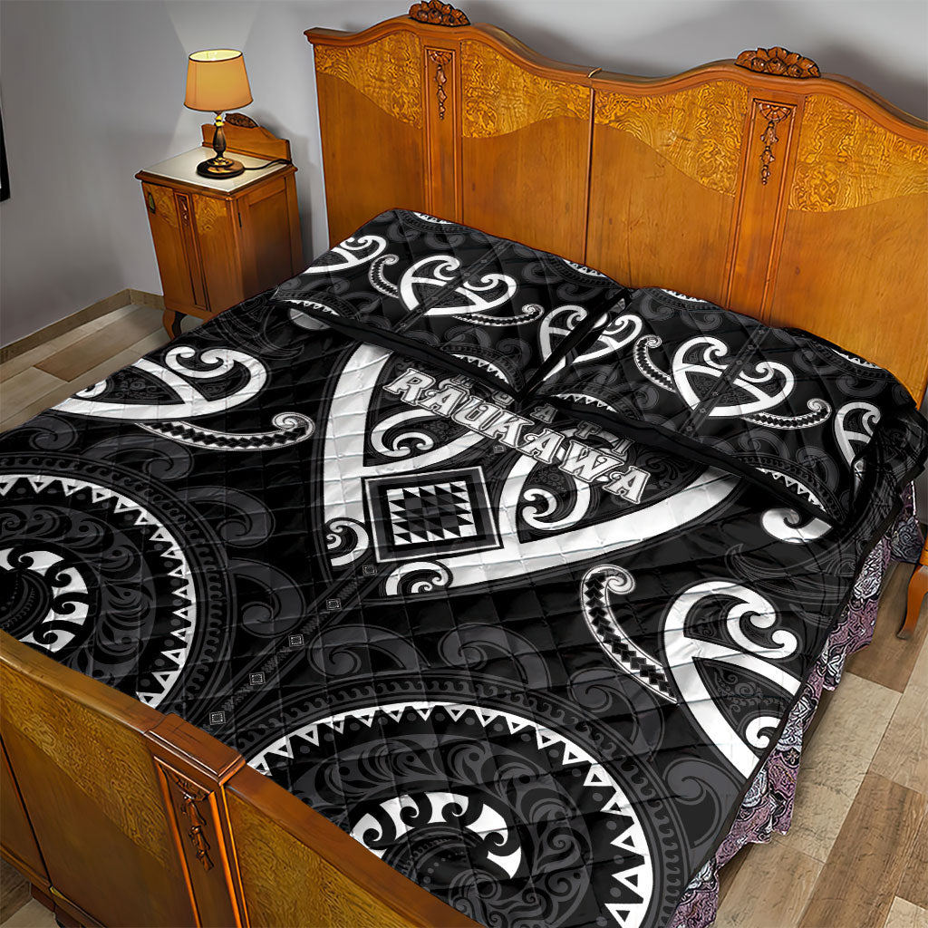 Aotearoa Ngati Raukawa Quilt Bed Set Maori Tribal Pattern