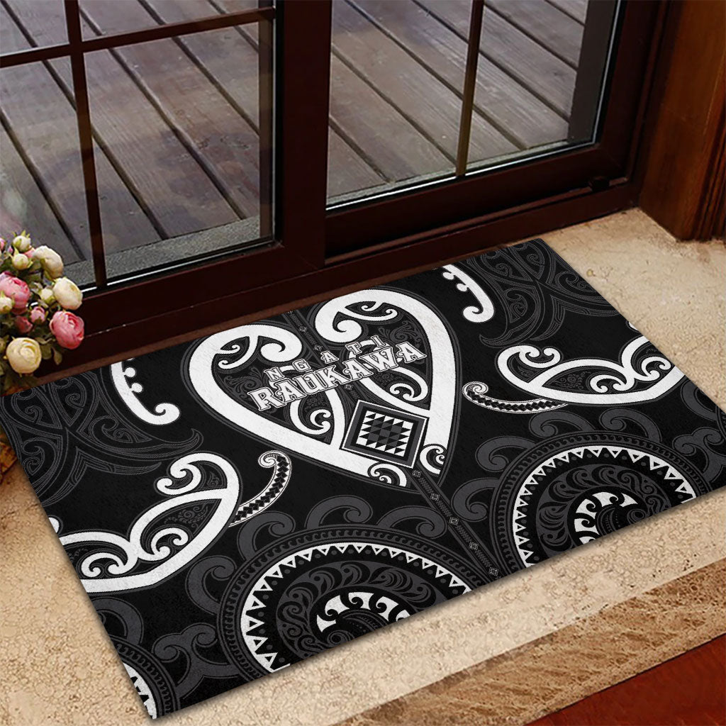 Aotearoa Ngati Raukawa Rubber Doormat Maori Tribal Pattern