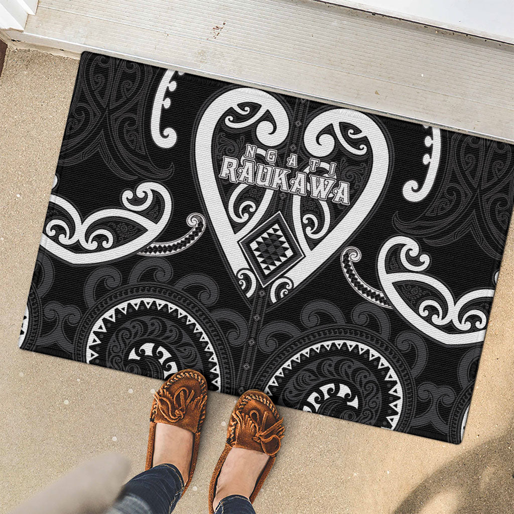 Aotearoa Ngati Raukawa Rubber Doormat Maori Tribal Pattern