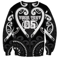 Custom Aotearoa Ngati Raukawa Sweatshirt Maori Tribal Pattern