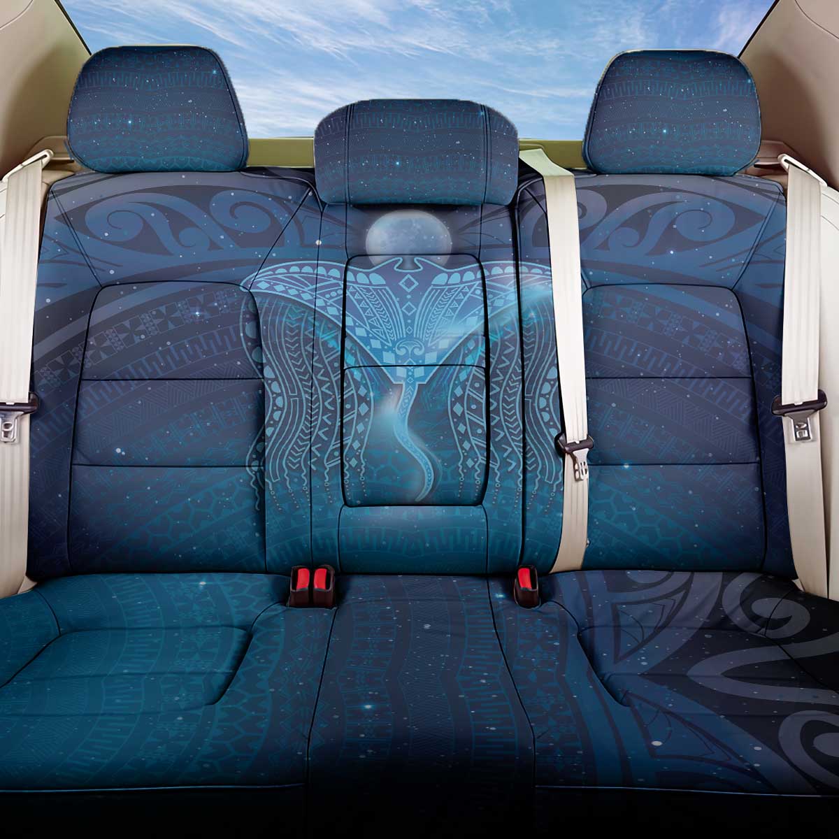 Polynesia Manta Ray Back Car Seat Cover Let's The Sea Set You Free - Polynesian Pride
