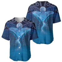 Polynesia Manta Ray Baseball Jersey Let's The Sea Set You Free - Polynesian Pride