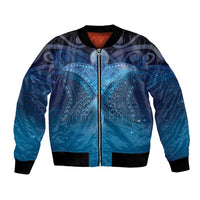 Polynesia Manta Ray Bomber Jacket Let's The Sea Set You Free - Polynesian Pride
