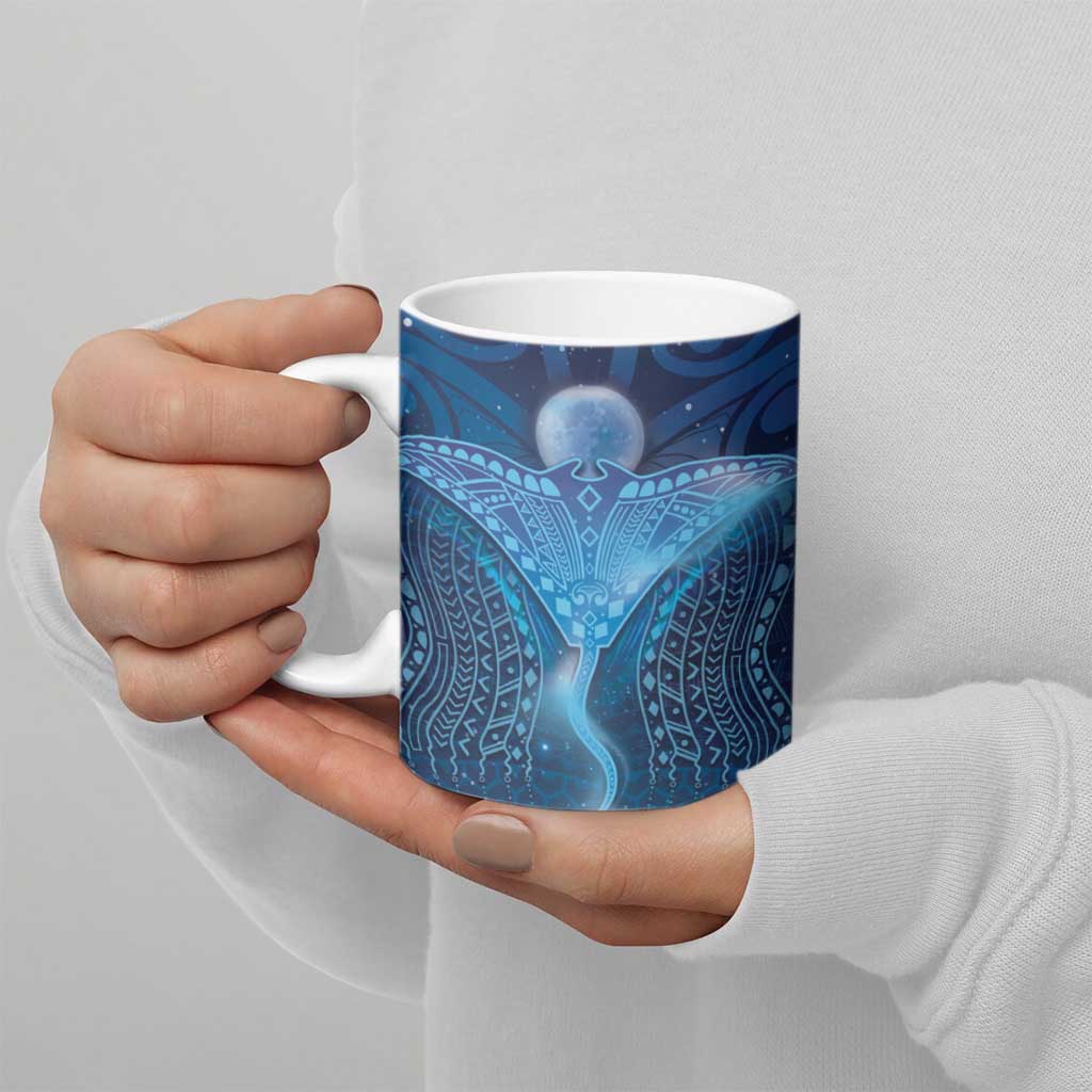 Polynesia Manta Ray Ceramic Mug Let's The Sea Set You Free - Polynesian Pride