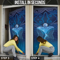 Polynesia Manta Ray Door Cover Let's The Sea Set You Free - Polynesian Pride