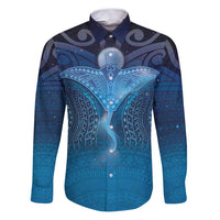 Polynesia Manta Ray Family Matching Puletasi and Hawaiian Shirt Let's The Sea Set You Free - Polynesian Pride