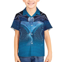 Polynesia Manta Ray Family Matching Puletasi and Hawaiian Shirt Let's The Sea Set You Free - Polynesian Pride