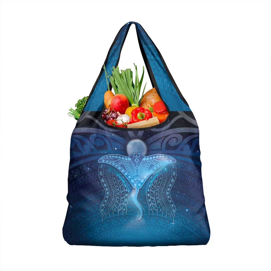 Polynesia Manta Ray Grocery Bag Let's The Sea Set You Free - Polynesian Pride