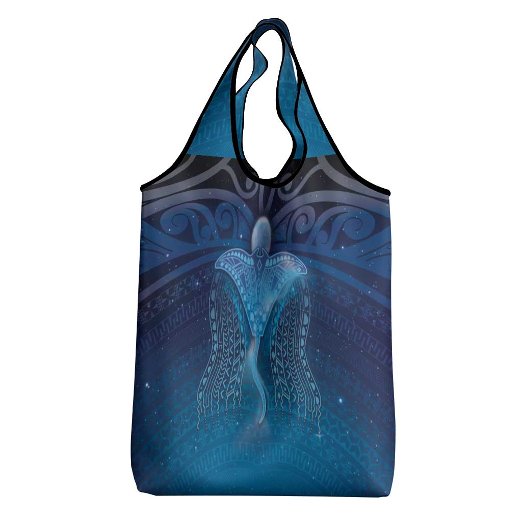 Polynesia Manta Ray Grocery Bag Let's The Sea Set You Free - Polynesian Pride