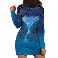 Polynesia Manta Ray Hoodie Dress Let's The Sea Set You Free - Polynesian Pride