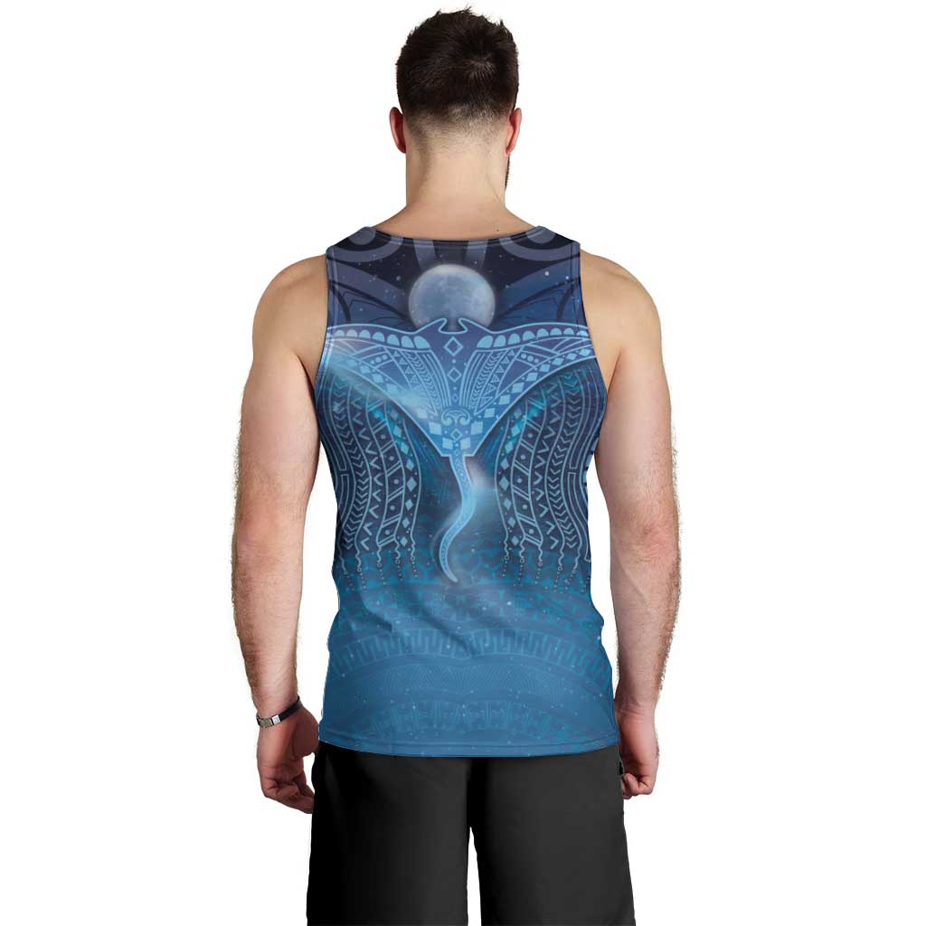 Polynesia Manta Ray Men Tank Top Let's The Sea Set You Free - Polynesian Pride
