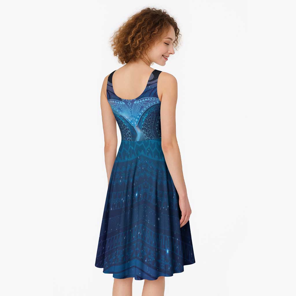 Polynesia Manta Ray Midi Dress Let's The Sea Set You Free - Polynesian Pride