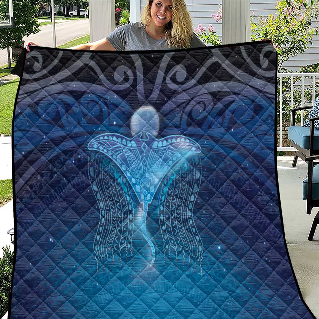 Polynesia Manta Ray Quilt Let's The Sea Set You Free - Polynesian Pride