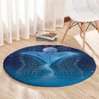 Polynesia Manta Ray Round Carpet Let's The Sea Set You Free - Polynesian Pride