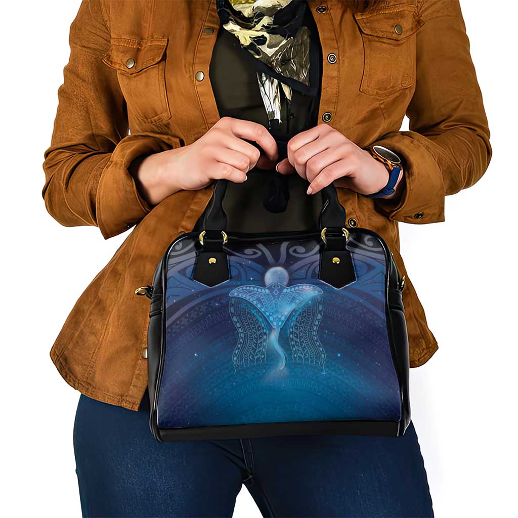 Polynesia Manta Ray Shoulder Handbag Let's The Sea Set You Free - Polynesian Pride