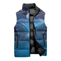Polynesia Manta Ray Sleeveless Puffer Jacket Let's The Sea Set You Free - Polynesian Pride