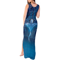 Polynesia Manta Ray Tank Maxi Dress Let's The Sea Set You Free - Polynesian Pride