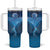 Polynesia Manta Ray Tumbler With Handle Let's The Sea Set You Free - Polynesian Pride