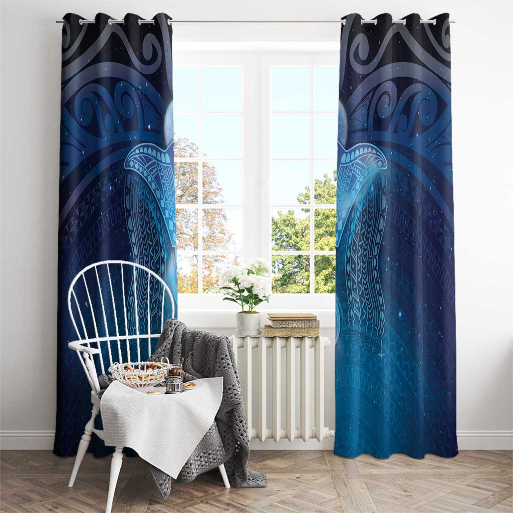 Polynesia Manta Ray Window Curtain Let's The Sea Set You Free - Polynesian Pride