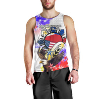 Filipino American History Month Men Tank Top The Eight-Rayed Sun Flags With Bald Eagle LT05 - Polynesian Pride