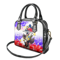Filipino American History Month Shoulder Handbag The Eight-Rayed Sun Flags With Bald Eagle LT05 - Polynesian Pride