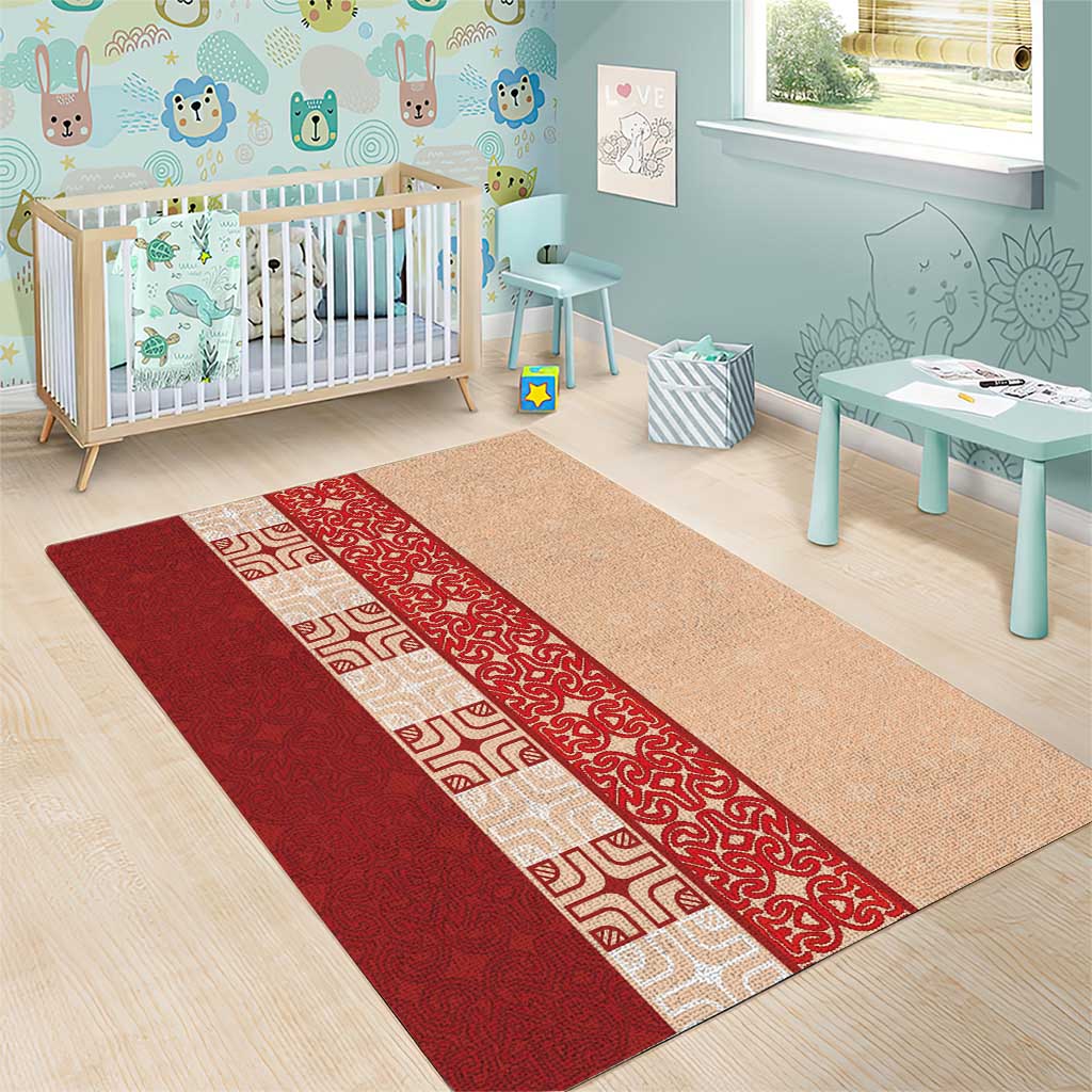 Papua New Guinea Area Rug Oro Tapa Pattern