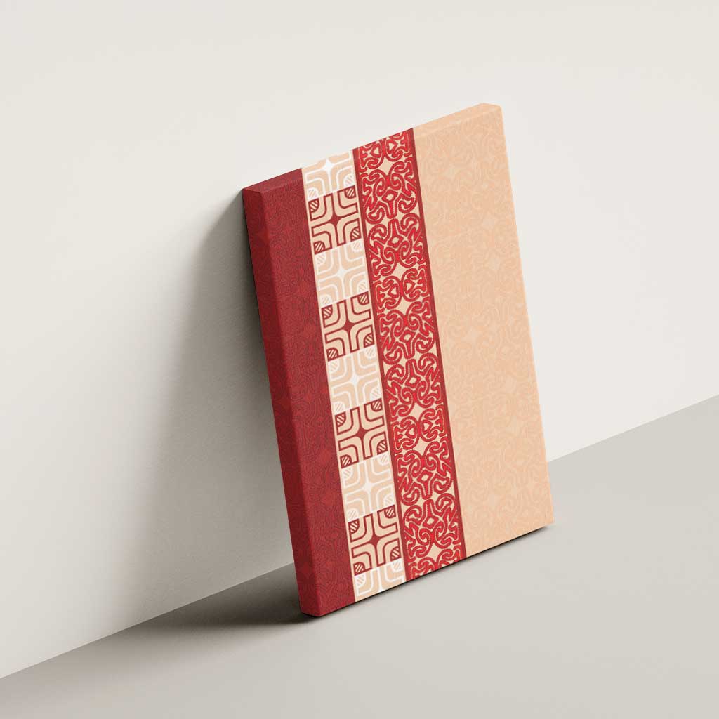 Papua New Guinea Canvas Wall Art Oro Tapa Pattern