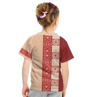 Papua New Guinea Kid T Shirt Oro Tapa Pattern