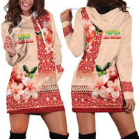 Papua New Guinea Oro Province Hoodie Dress Oro Birdwing Butterfly