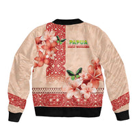 Papua New Guinea Oro Province Sleeve Zip Bomber Jacket Oro Birdwing Butterfly