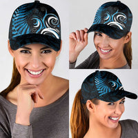 New Zealand Sea Week Classic Cap Maori Wave Pattern Ocean Blue - Polynesian Pride