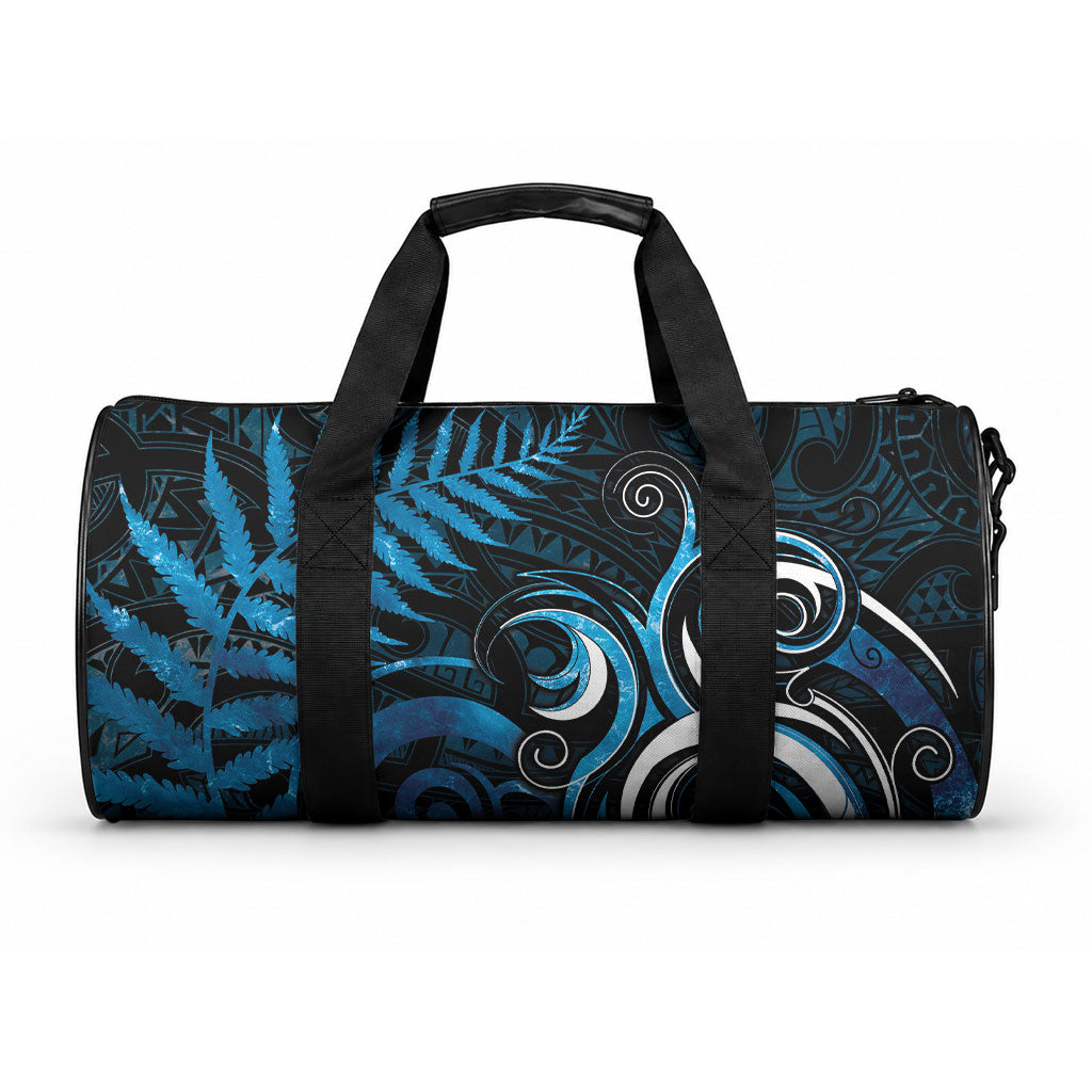 New Zealand Sea Week Duffle Bag Maori Wave Pattern Ocean Blue LT05 One size Blue - Polynesian Pride