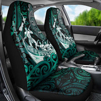 New Zealand Waka Racing Car Seat Cover Maori Warriors
