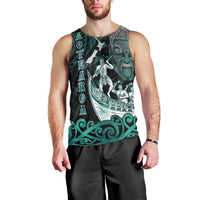 Personalised New Zealand Waka Racing Men Tank Top Maori Warriors