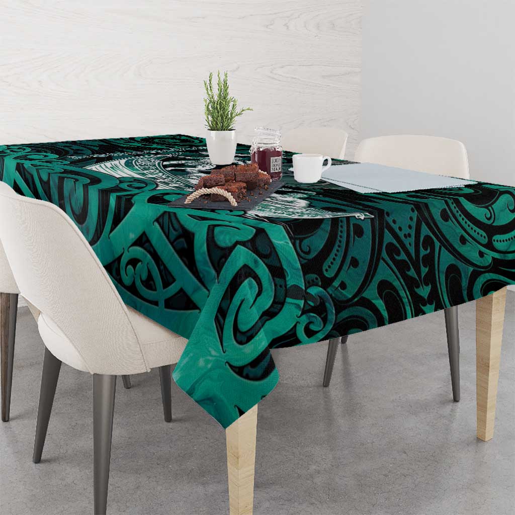 New Zealand Waka Racing Tablecloth Maori Warriors