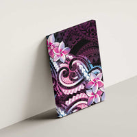 Polynesian Art Tattoo Canvas Wall Art Plumeria Flowers Pink Gradient