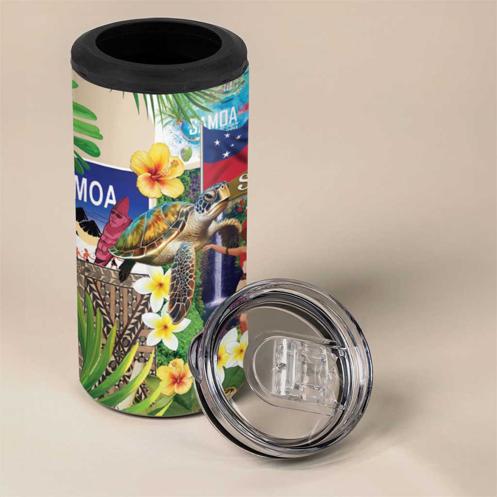 Samoa Culture 4 in 1 Can Cooler Tumbler Embracing The Spirit
