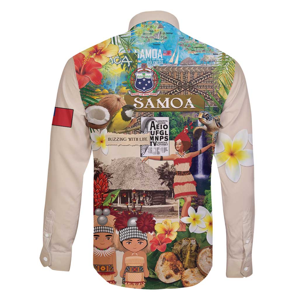 Samoa Culture Family Matching Long Sleeve Bodycon Dress and Hawaiian Shirt Embracing The Spirit