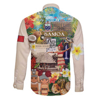 Samoa Culture Family Matching Off Shoulder Short Dress and Hawaiian Shirt Embracing The Spirit