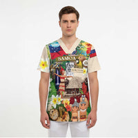 Samoa Culture Scrub Top Embracing The Spirit LT05 - Polynesian Pride