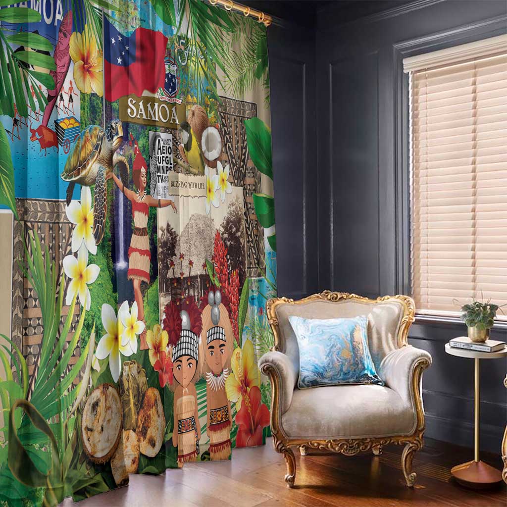 Samoa Culture Window Curtain Embracing The Spirit