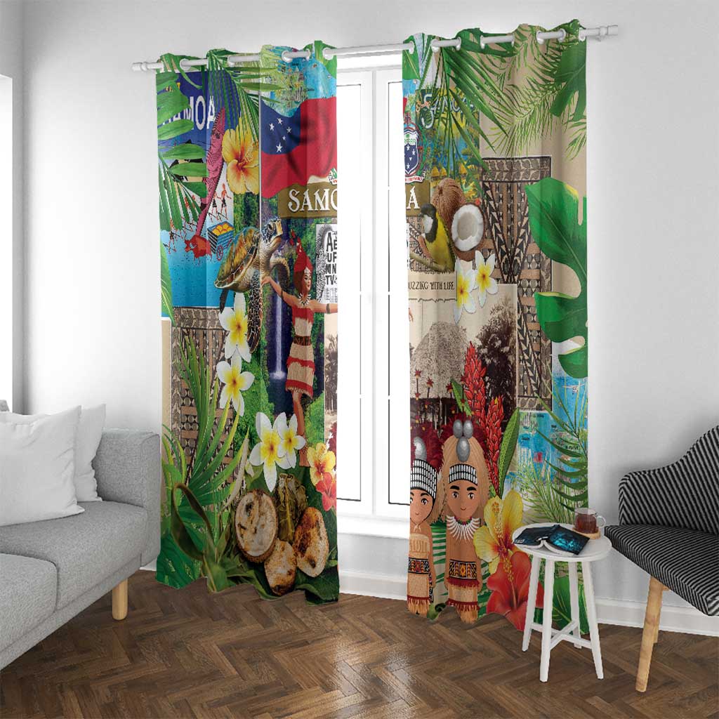 Samoa Culture Window Curtain Embracing The Spirit