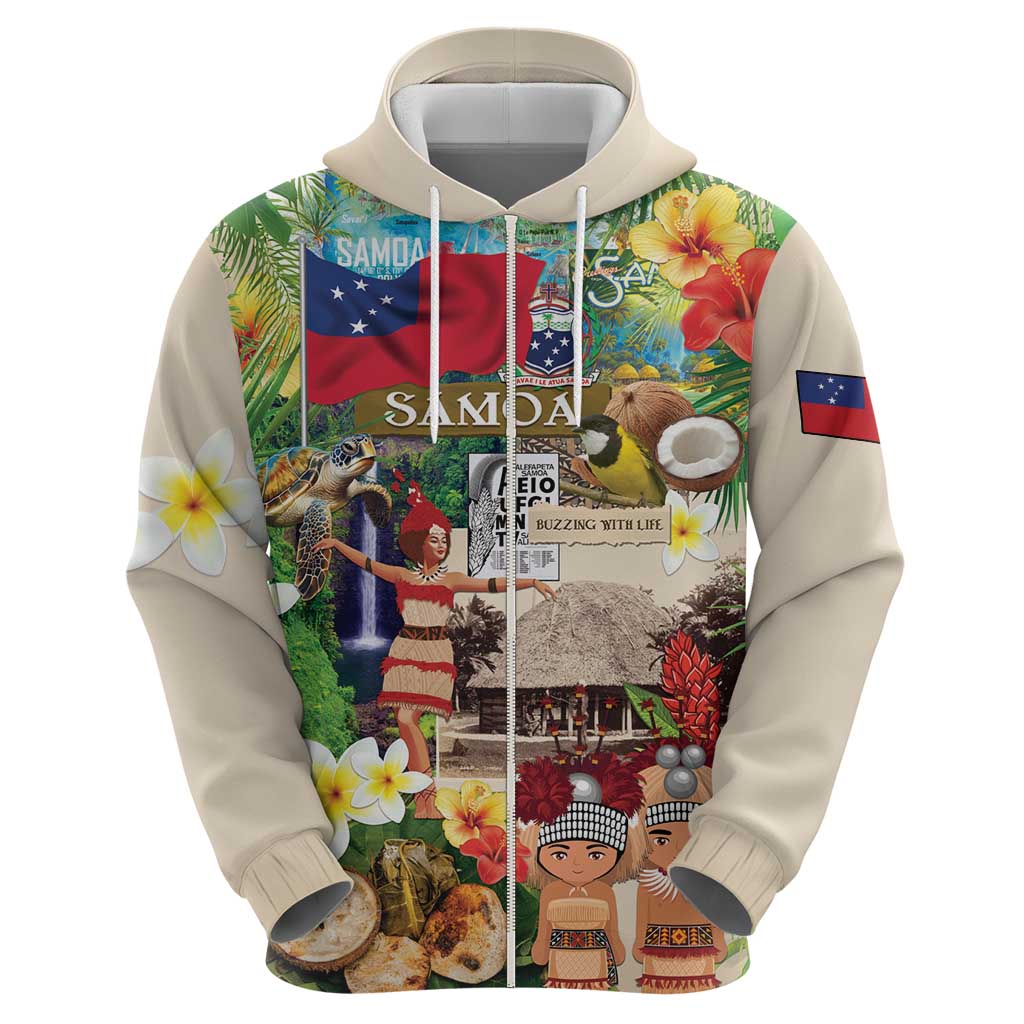 Samoa Culture Zip Hoodie Embracing The Spirit