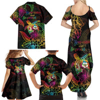 Hawaii Pride Family Matching Summer Maxi Dress and Hawaiian Shirt Aloha Is Aloha
