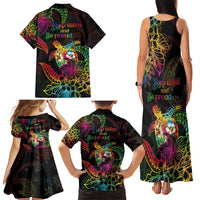 Hawaii Pride Family Matching Tank Maxi Dress and Hawaiian Shirt Aloha Is Aloha