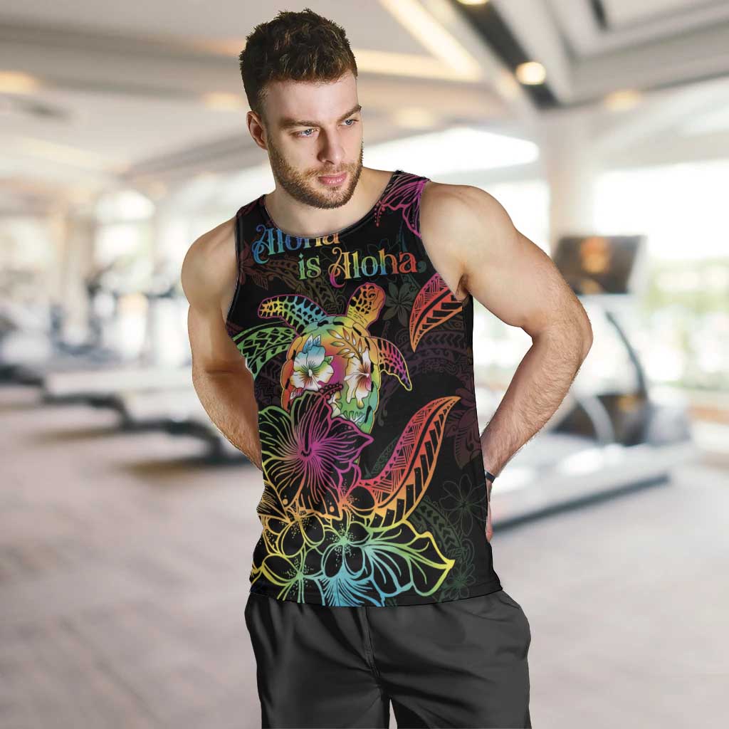 Hawaii Pride Men Tank Top Aloha Is Aloha