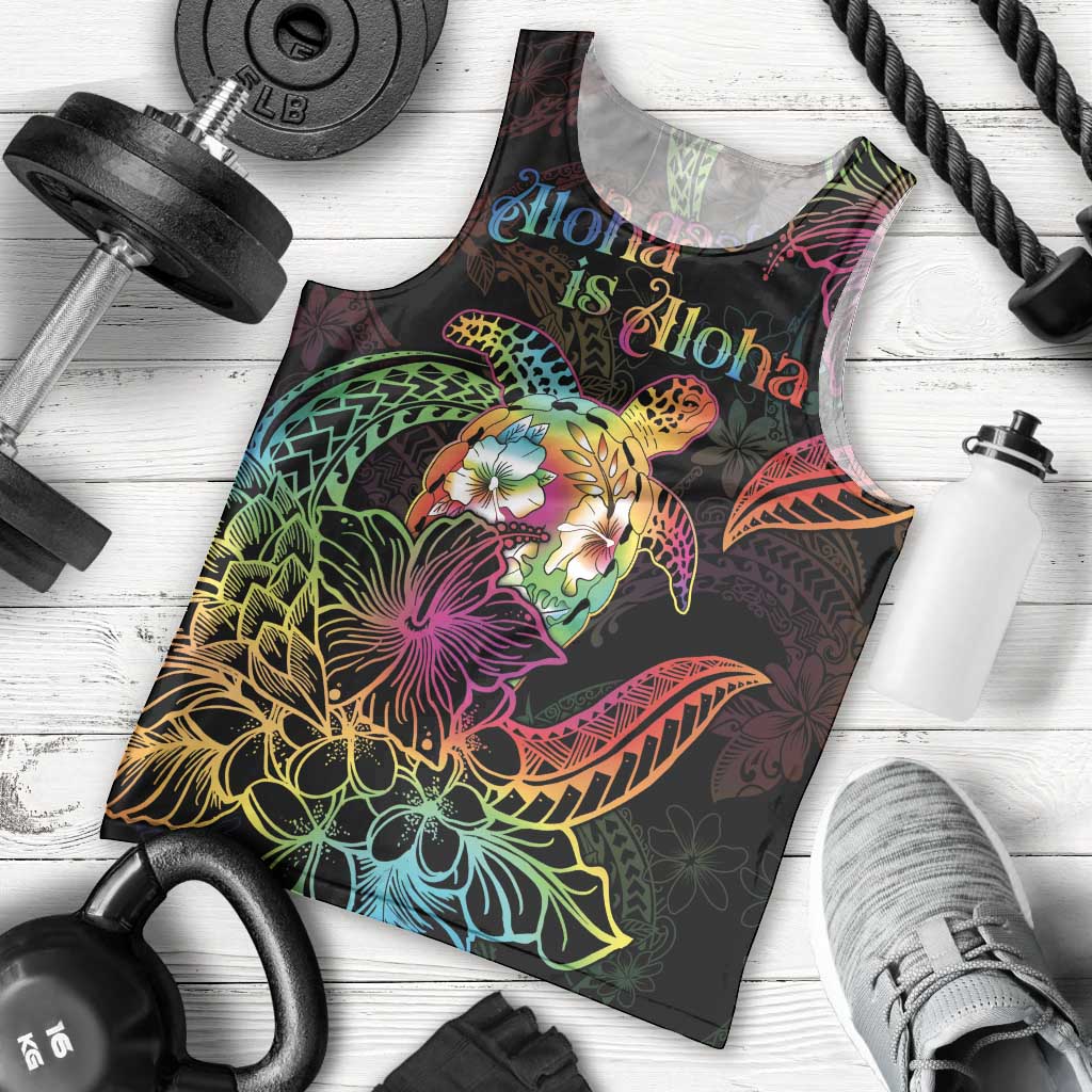 Hawaii Pride Men Tank Top Aloha Is Aloha