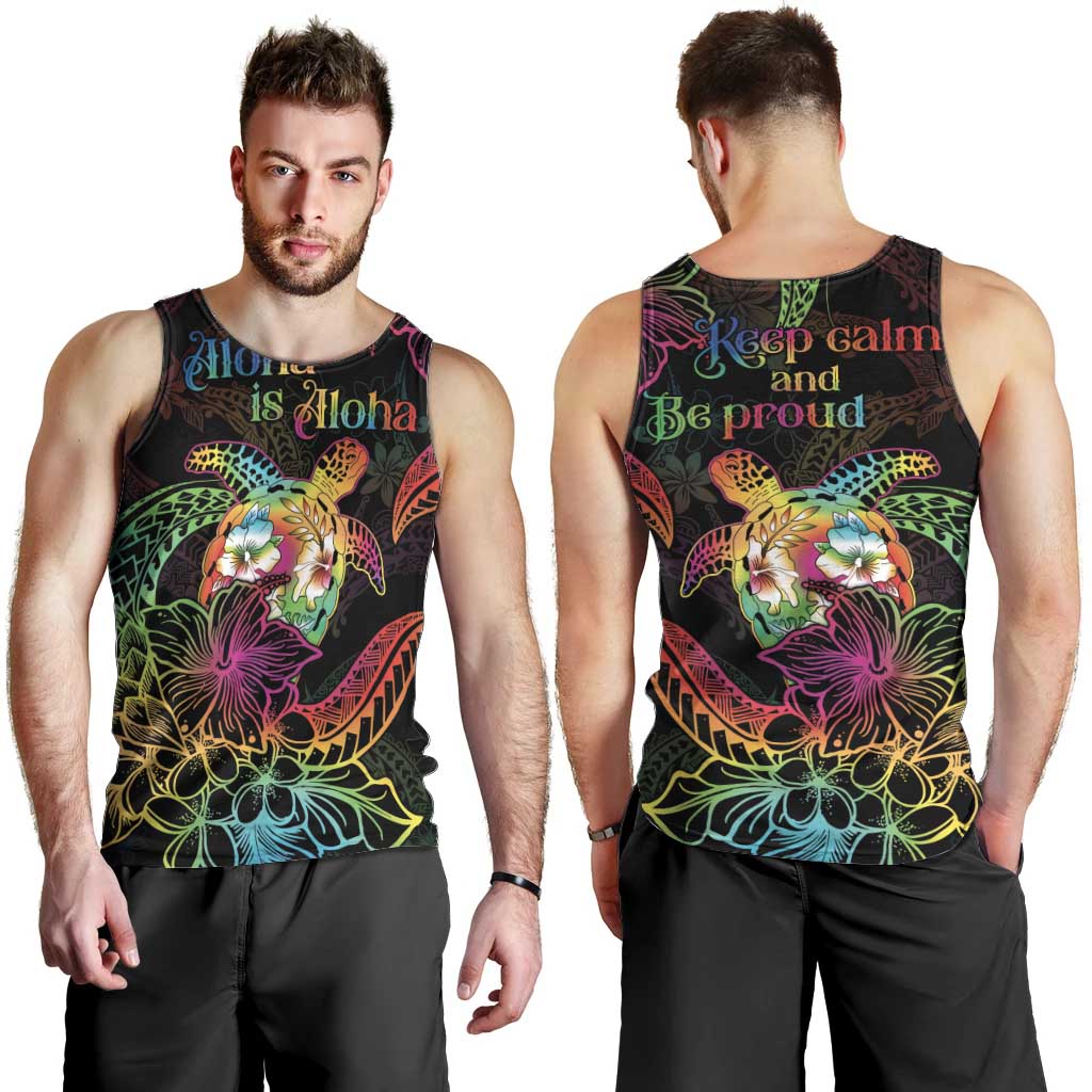 Hawaii Pride Men Tank Top Aloha Is Aloha